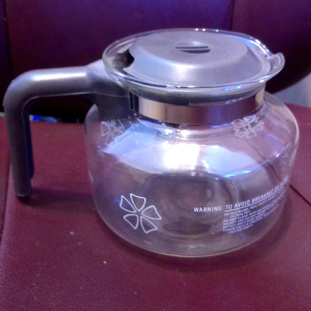 Vintage Proctor Silex 10 Cup Coffee Carafe Replacement Pot Flower Power Retro